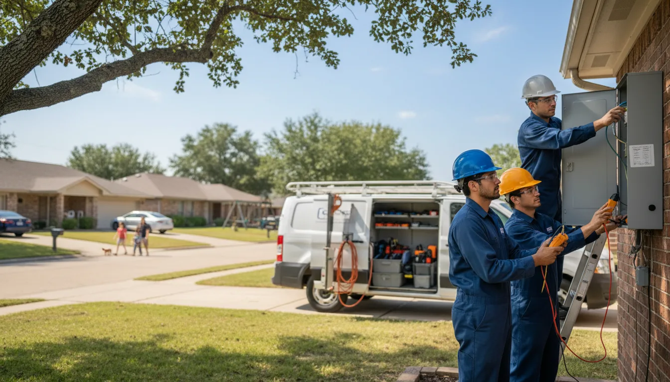 Certified electrician providing emergency electrical services in Swedesburg, IA